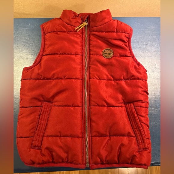Timberland Other - Timberland Toddlers Kids Red Burnt Orange Dark Red  Outdoor Puffer Vest Size 3T
